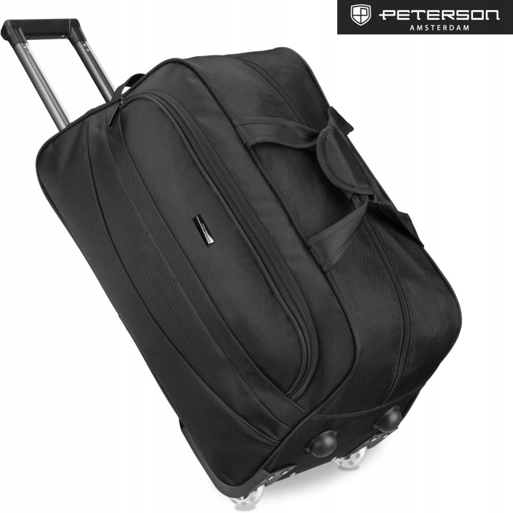 Cestovná taška Peterson 43,5 l na kolieskach, čierna